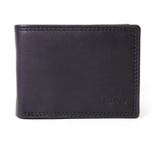 Load image into Gallery viewer, Nuvo - 073 Genuine Leather Men's bi-fold Wallet - Black
