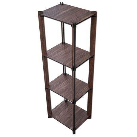 db Creative - 4 Tier Free-standing Walnut Shelving unit (Large) Buy Online in Zimbabwe thedailysale.shop