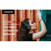 Load image into Gallery viewer, Monster ICON ANC Wireless Headphones - Black
