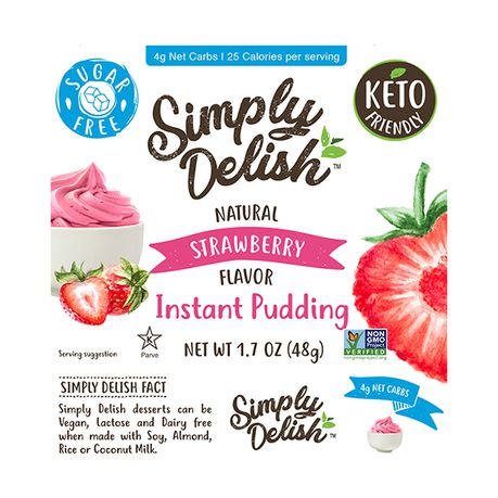 Simply Delish - Natural - Strawberry - Instant Pudding Buy Online in Zimbabwe thedailysale.shop