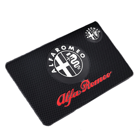 OQ Car Dashboard Silicone Mat with Car Logo - ALFA ROMEO