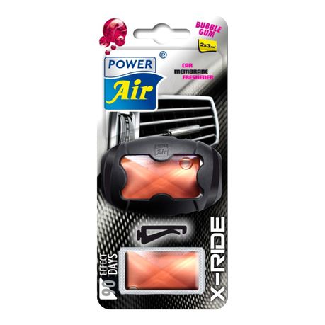 Car Fresheners -Ex-Ride Vent-Power Air-Bubble Gum