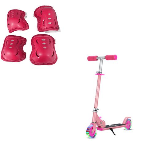 Getup Kids Scooter With Safety Pads - Pink