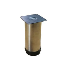Load image into Gallery viewer, Aluminium Round Leg Adjustable 50x120mm Satin Bottom - Box of 4
