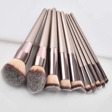 Load image into Gallery viewer, 10 Piece Champagne Nude Cosmetic Brush Set

