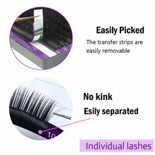 Load image into Gallery viewer, WnTCo Individual Lashes 16 lines Faux Mink Professional - 12mm
