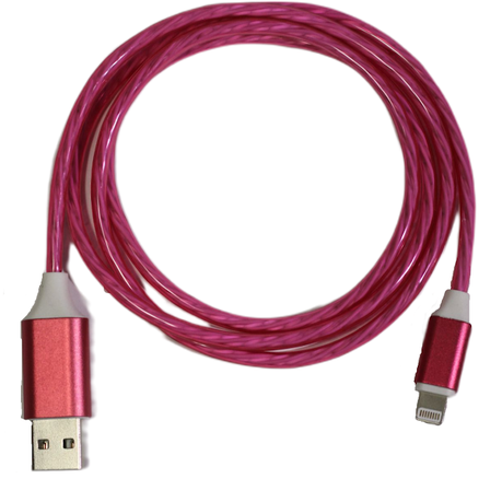 Digital Nomad Digital Accessories - LED Auto-Off USB Cable - Pink - iPhone Buy Online in Zimbabwe thedailysale.shop