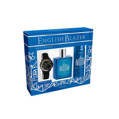 Yardley English Blazer Azure EDP 100ML, Deo 125ML & Watch Buy Online in Zimbabwe thedailysale.shop