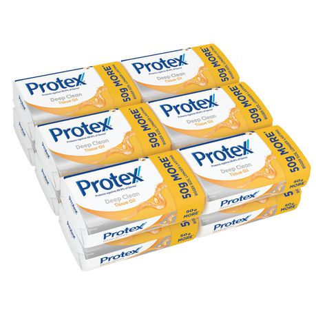 Protex Deep Clean Tissue Oil Anti-Germ Soap Bar, Bulk Offer - 12 x 200g Buy Online in Zimbabwe thedailysale.shop