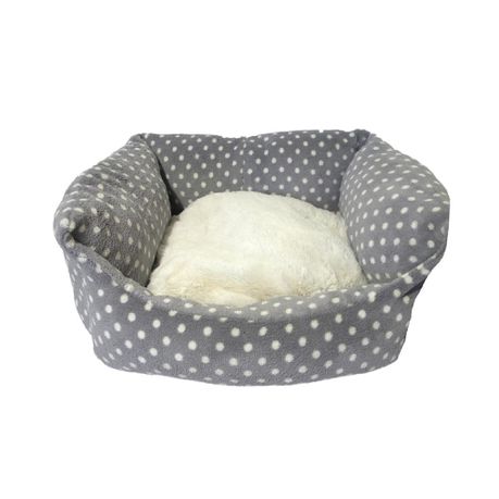 Rosewood Grey Cream Spot Bed Small Buy Online in Zimbabwe thedailysale.shop