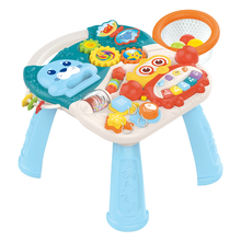 Load image into Gallery viewer, Jack Brown 2 in 1 Baby Baby Music Walker and Active Table - Blue
