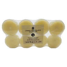 Load image into Gallery viewer, Citronella Tealight Large Clear Cup 8 pack - x2 set
