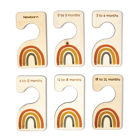 Nectar and Ink - Baby Closet Dividers - Rainbow - English Buy Online in Zimbabwe thedailysale.shop