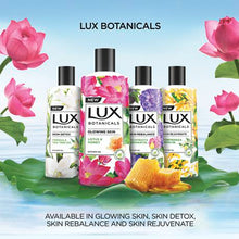 Load image into Gallery viewer, Lux Botanicals Glowing Skin Body Wash Lotus &amp; Honey 750ml
