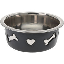 Load image into Gallery viewer, Grey Stainless Steel Dog Bowl
