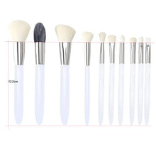 Load image into Gallery viewer, 10 Piece Makeup Brush with PU Cosmetic Bag Set
