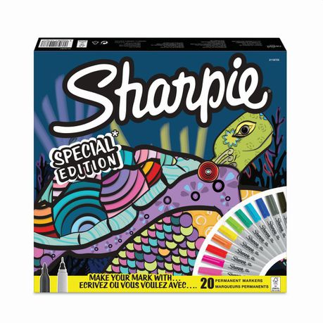 SHARPIE Perm Markers Big Pack Assted 20's Limited Edition Turtle Buy Online in Zimbabwe thedailysale.shop