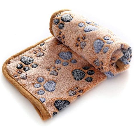 Lightweight Fleece Pet Blanket For Small, Medium Dogs, Puppies & Cats - Beige Buy Online in Zimbabwe thedailysale.shop