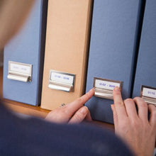 Load image into Gallery viewer, Brother M-K223 Blue on White Non-Laminated Tape 9mm
