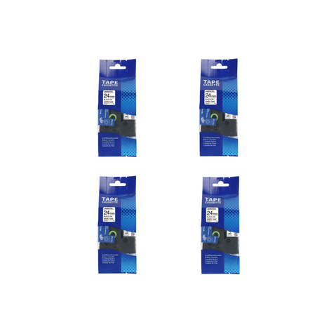 Compatible Brother TZ-251 Black on White Laminated Tape 24mm x 4 Buy Online in Zimbabwe thedailysale.shop