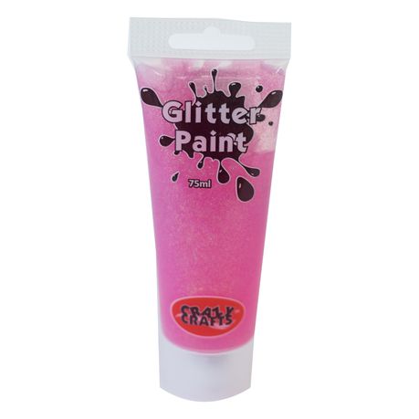 Crazy Crafts Acrylic Glitter Paint -Cerise Pink Glitter Buy Online in Zimbabwe thedailysale.shop