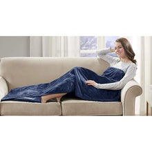 Load image into Gallery viewer, Pedi Pocket Blankets - Adults Royal blue
