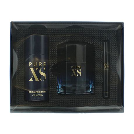 Paco Rabanne Pure XS EDT 100ml 3 Piece Gift Set (Parallel Import) Buy Online in Zimbabwe thedailysale.shop