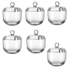 Load image into Gallery viewer, Leonardo Sugar Bowls with Lids in Clear Glass DELIGHT 220ml – Set of 6
