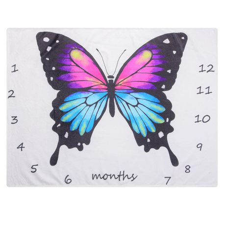 Milestone Baby Blanket - Butterfly Buy Online in Zimbabwe thedailysale.shop