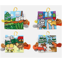 Load image into Gallery viewer, Jollybaby Soft Cloth Baby Book - Plush Tails
