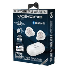 Load image into Gallery viewer, Volkano Taurus Series True Wireless Earphones with Charging Case - White
