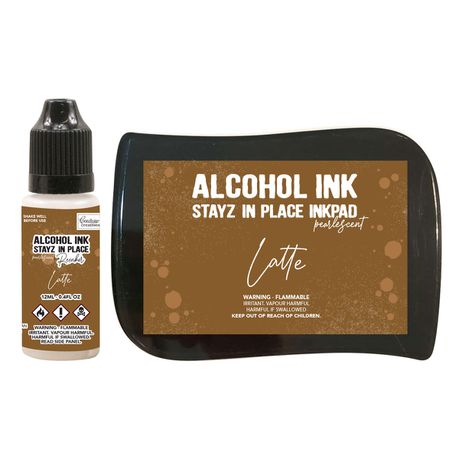 Stayz in Place Alcohol Ink Pad & Reinker (12ml) - Pearlescent - Latte Buy Online in Zimbabwe thedailysale.shop