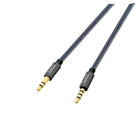 Hoco UPA04 Noble Sound 1M 3.5mm AUX Cable with Mic - Tarnish Buy Online in Zimbabwe thedailysale.shop