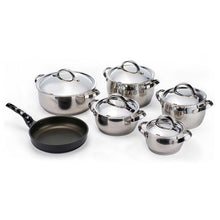 Load image into Gallery viewer, Lifetime Guarantee, 18/10 SS 11PC Infinity Pot Set
