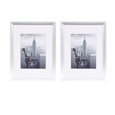 Manhattan frame Pic Size 30x40cm Mountboard 20x30cm - 2 Pack - Silver Buy Online in Zimbabwe thedailysale.shop