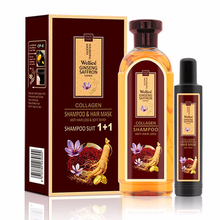 Load image into Gallery viewer, Saffron Ginseng Anti Hair Loss Essence Collagen Shampoo Hair Mask - Wellice
