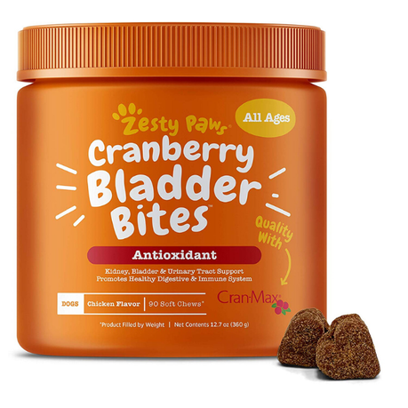 Zesty Paws Cranberry for Dogs - UT Incontinence Support - 90 Bites Buy Online in Zimbabwe thedailysale.shop