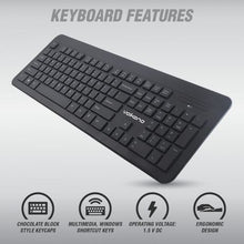 Load image into Gallery viewer, Volkano Wireless Keyboard and Mouse Combo Cobalt Series
