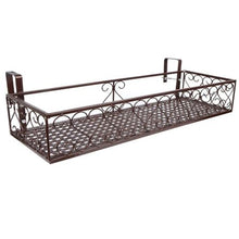 Load image into Gallery viewer, Heartdeco Iron Balcony Plant Storage Rack Flower Pot Railing Shelf
