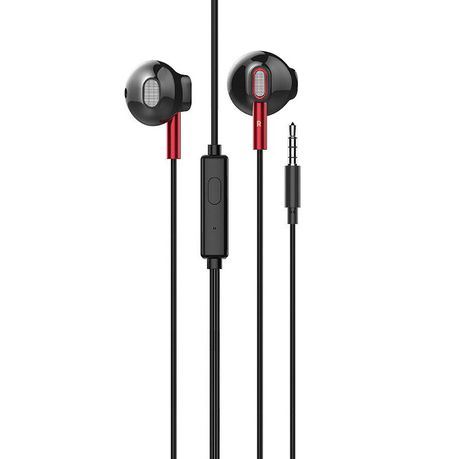 Universal Earphones With Mic 3.5mm Jack 1.2m cable Black Samsung Huawei Buy Online in Zimbabwe thedailysale.shop