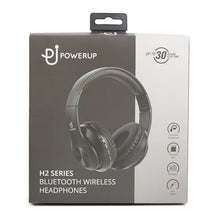 Load image into Gallery viewer, PowerUp H2 Series Bluetooth Headphones - Black
