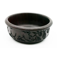 Load image into Gallery viewer, African Ebony Hand Carved Folding Tripod Stand and Decorative Bowl

