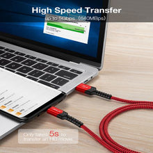 Load image into Gallery viewer, JsAUX USB 3.0 Type C 3A 5Gbps Fast Charging USB-A to USB-C 2 Meters
