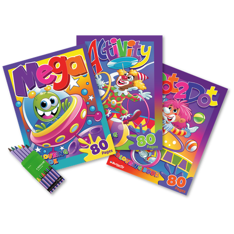 Butterfly 80pg Colour & Activity Bundle Buy Online in Zimbabwe thedailysale.shop