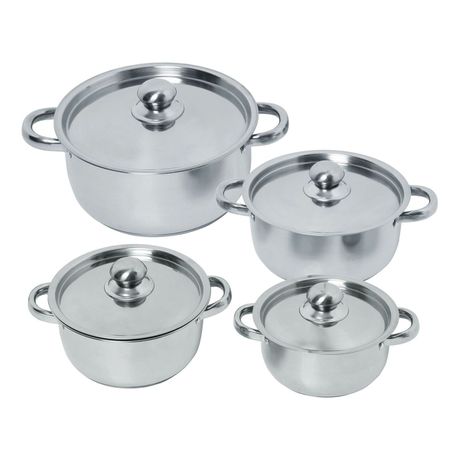 Ojees- 8 Piece Stainless Steel Cookware Set