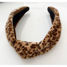 Load image into Gallery viewer, Nordik Beauty Faux Fur Animal Print Vintage Knot Headband
