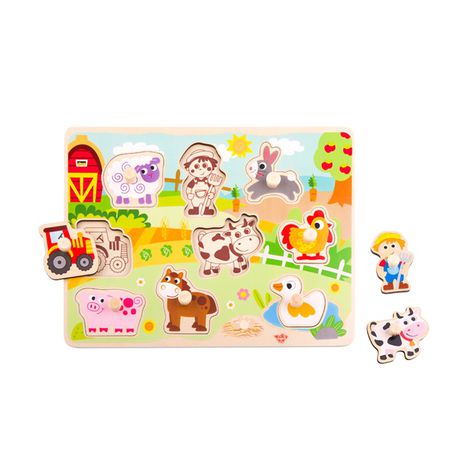 Nuovo Wooden Fun Farm Puzzle Buy Online in Zimbabwe thedailysale.shop