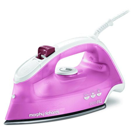 Morphy Richards Iron Steam / Dry / Spray Stainless Steel Pink 350ml 2400W Easy Fill Buy Online in Zimbabwe thedailysale.shop