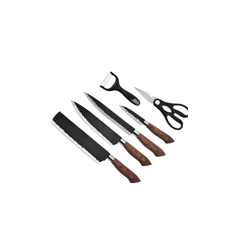 6 Pieces Non-Stick Kitchen Knife Set 1B-49 Buy Online in Zimbabwe thedailysale.shop