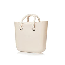 Load image into Gallery viewer, Original Magpie Beige Tote Bag With Beige Inner And Rope Handles
